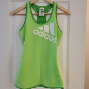 Adidas Neon Green Racerback Tank